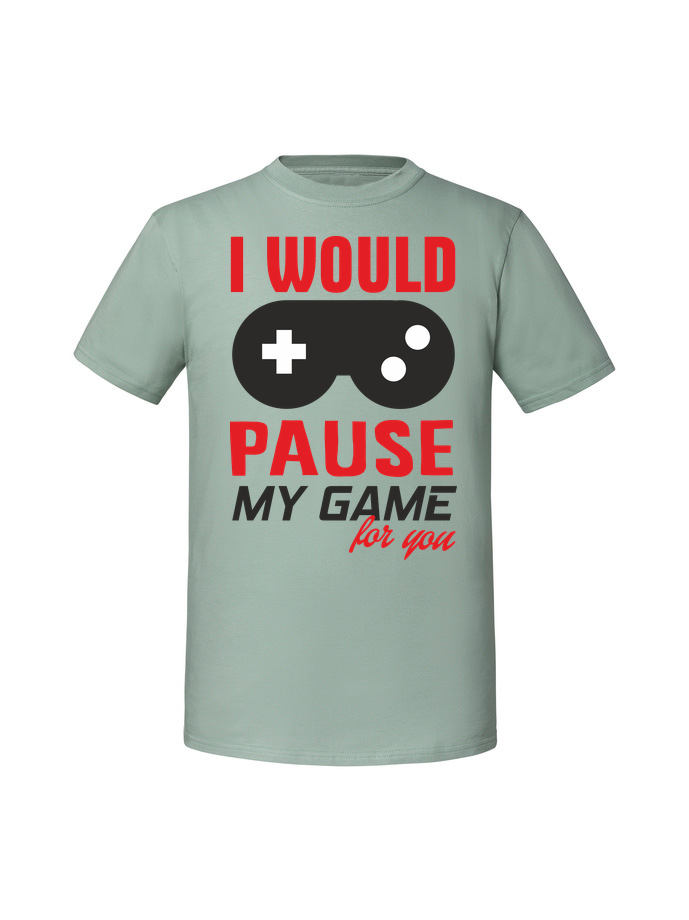 GA00002_mietowa.png Męska koszulka  z nadrukiem – I would pause my game for You - obrazek 5
