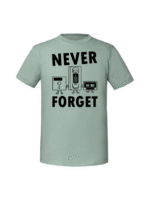 Męska koszulka  z nadrukiem – Never forget - obrazek 3