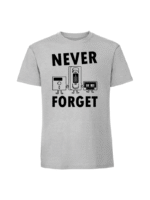 Męska koszulka  z nadrukiem – Never forget