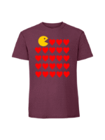 Męska koszulka  z nadrukiem – SERCA PACMAN - obrazek 7