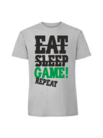 Męska koszulka  z nadrukiem – EAT SLEEP GAME REPEAT - obrazek 7
