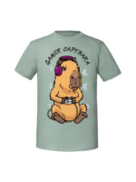Męska koszulka  z nadrukiem – GAMER CAPYBARA - obrazek 3