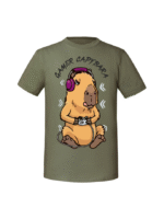 Męska koszulka  z nadrukiem – GAMER CAPYBARA