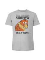 Męska koszulka  z nadrukiem – CZY TY KIEDYŚ SKOŃCZYSZ - obrazek 4