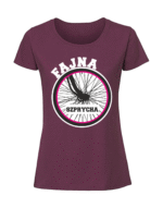 Damska koszulka  z nadrukiem – fajna szprycha - obrazek 3