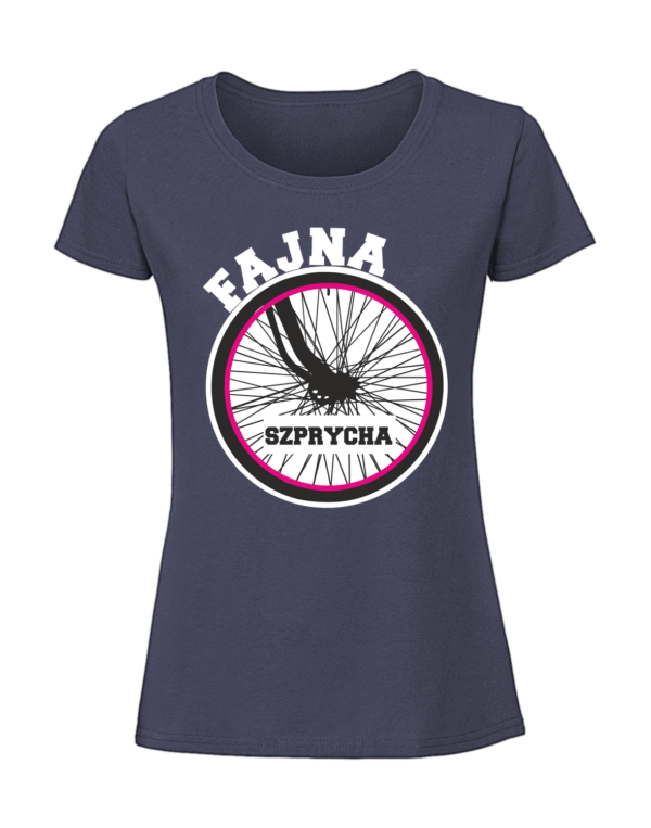 Damska koszulka  z nadrukiem – fajna szprycha