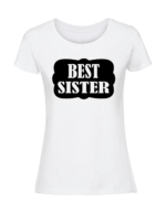 Damska koszulka  z nadrukiem – Best SISTER - obrazek 3