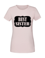 Damska koszulka  z nadrukiem – Best SISTER - obrazek 4