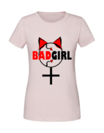 Damska koszulka  z nadrukiem – bad girl - obrazek 4