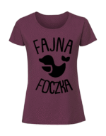 Damska koszulka  z nadrukiem – Fajna foczka - obrazek 4