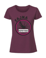 Damska koszulka  z nadrukiem – FAJNA SZPRYCHA v1 - obrazek 4