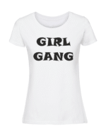 Damska koszulka  z nadrukiem – GIRL GANG - obrazek 3