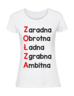 Damska koszulka  z nadrukiem – ZOŁZA - obrazek 3