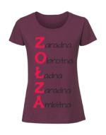 Damska koszulka  z nadrukiem – Zołza cechy - obrazek 3