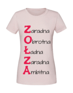 Damska koszulka  z nadrukiem – Zołza cechy - obrazek 4