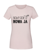 Damska koszulka  z nadrukiem – nowy rok nowa ja - obrazek 3
