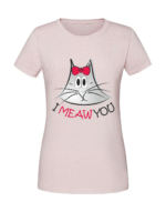 Damska koszulka  z nadrukiem – I meaw You - obrazek 5