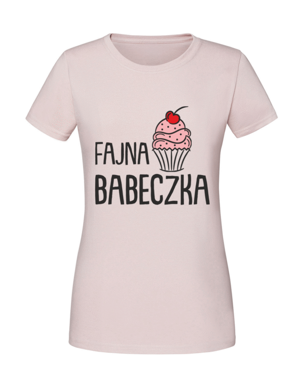 Damska koszulka  z nadrukiem – FAJNE CIACHO FAJNA BABECZKA