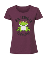 Damska koszulka  z nadrukiem – ŻAJEBISTA DZIEWCZYNA