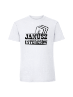 Męska koszulka  z nadrukiem – Janusz interesów - obrazek 6