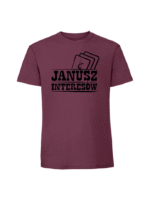 Męska koszulka  z nadrukiem – Janusz interesów - obrazek 2