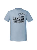 Męska koszulka  z nadrukiem – Janusz interesów - obrazek 5