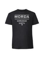Męska koszulka  z nadrukiem – MORDA-GORSZEGO-SORTU v1 - obrazek 2