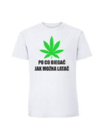 Męska koszulka  z nadrukiem – Po-co-biegać-jak-można-latać - obrazek 6