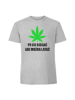Męska koszulka  z nadrukiem – Po-co-biegać-jak-można-latać - obrazek 3