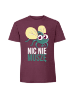 Męska koszulka  z nadrukiem – NIC NIE MUSZĘ v1 - obrazek 7