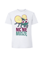 Męska koszulka  z nadrukiem – NIC NIE MUSZĘ v2 - obrazek 8