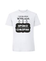 Męska koszulka  z nadrukiem – Tak właśnie wygląda spoko chłopak