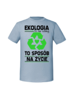 Męska koszulka  z nadrukiem – Ekologia to nie hobby - obrazek 5