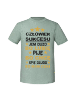 Męska koszulka  z nadrukiem – Człowiek sukcesu v1
