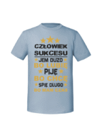 Męska koszulka  z nadrukiem – Człowiek sukcesu v1 - obrazek 6