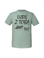 Męska koszulka  z nadrukiem – lubię z tobą być tyć - obrazek 6