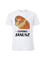 Męska koszulka  z nadrukiem – Typowy Janusz v1 - obrazek 4