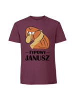 Męska koszulka  z nadrukiem – Typowy Janusz v1 - obrazek 2