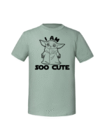 Męska koszulka  z nadrukiem – I AM SOO CUTE BABY JODA