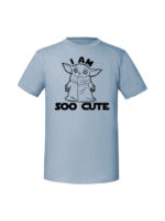 Męska koszulka  z nadrukiem – I AM SOO CUTE BABY JODA - obrazek 5