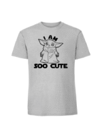 Męska koszulka  z nadrukiem – I AM SOO CUTE BABY JODA - obrazek 4