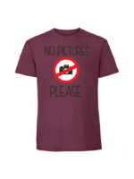 Męska koszulka  z nadrukiem – NO PICTURES PLEASE
