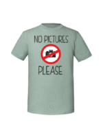 Męska koszulka  z nadrukiem – NO PICTURES PLEASE - obrazek 5