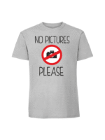 Męska koszulka  z nadrukiem – NO PICTURES PLEASE - obrazek 4