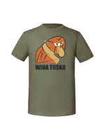 Męska koszulka  z nadrukiem – Nosacz Wina Tuska