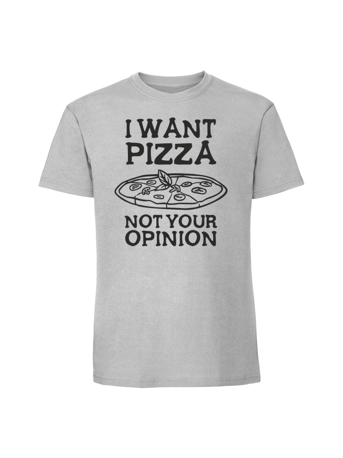 HU00134_pastelowy_szary.png Męska koszulka z nadrukiem – i want pizza not your opinion - obrazek 1