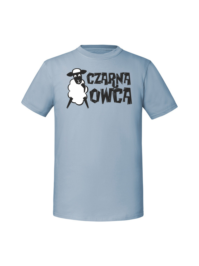 HU00141_mineralny_blekit.png Męska koszulka z nadrukiem – czarna owca - obrazek 1