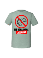 Męska koszulka  z nadrukiem – Nie dokarmiać lagunami - obrazek 3