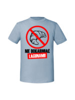 Męska koszulka  z nadrukiem – Nie dokarmiać lagunami