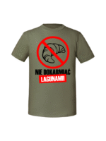 Męska koszulka  z nadrukiem – Nie dokarmiać lagunami - obrazek 4